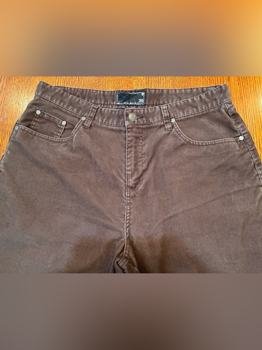 Y2K Oakley Corduroy Shorts Men's Size 36 Brown Skate Surf Streetwear 2007 - Picture 2 of 9